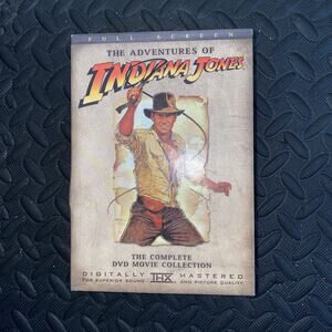 Indiana Jones Complete DVD Movie Collection Box Set 3 Movies w Bonus Material
